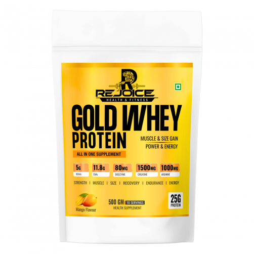 Gold Whey Protein 2 KG | High Protein Formula | Mango Flavor | Muscle & Energy Boost