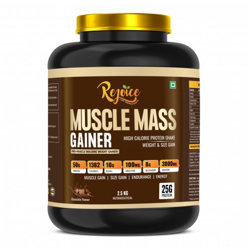 Muscle Mass Gainer 2.5kg (50 Servings) – High Protein & Calories for Fast Muscle Growth & Weight Gain
